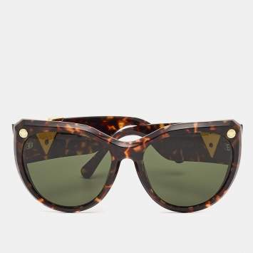 Pre Owned Louis Vuitton Brown Tortoise Z0904W My Fair Lady Sunglasses