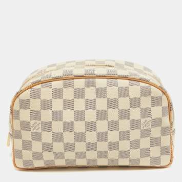 Pre Owned Louis Vuitton Damier Azur Canvas Trousse Toilette 25 Pouch