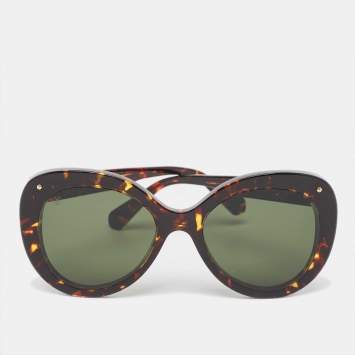 Pre Owned Louis Vuitton Brown Tortoise Z1371W Euphoria Sunglasses