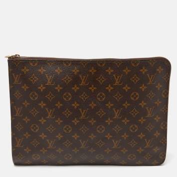 Pre Owned Louis Vuitton Monogram Canvas Poche Document Portfolio Case