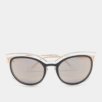 Pre Owned Louis Vuitton Black Mirrored Z0784W Willow Butterfly Sunglasses