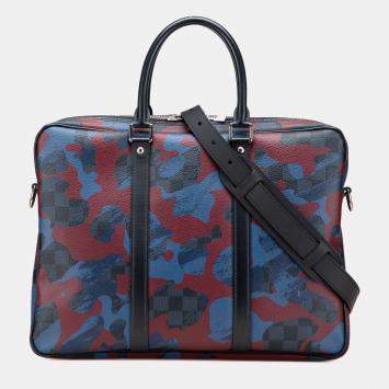 Louis Vuitton Blue Damier Cobalt Camouflage Porte-Documents Voyage PM