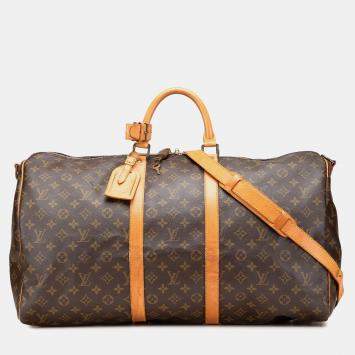 Pre Owned Louis Vuitton Monogram Keepall Bandouliere 55