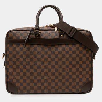 Pre Owned Louis Vuitton Brown Damier Ebene Porte Documents Voyage GM