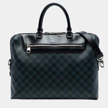 Pre Owned Louis Vuitton Blue Damier Cobalt Porte Documents Jour