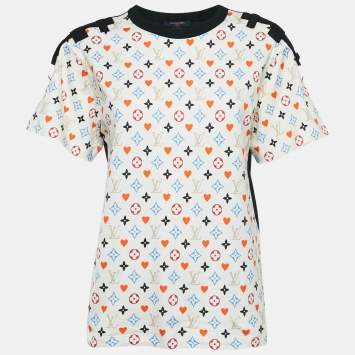 Pre Owned Louis Vuitton Multicolor Monogram Game On Print Cotton T-Shirt M