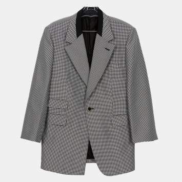 Louis Vuitton Black White Checkered Oversized Blazer Size 34