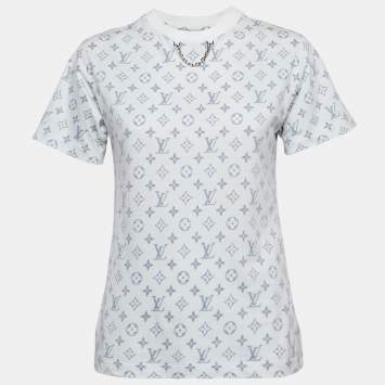 Louis Vuitton White Monogram Jersey T-Shirt XS