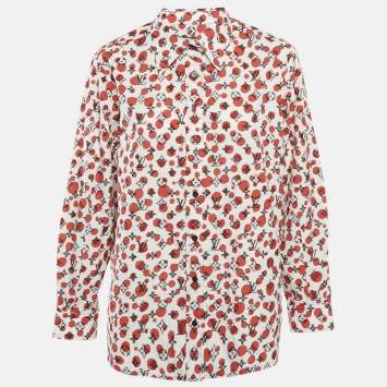 Louis Vuitton x Yayoi Kusama White  Infinity Dots Monogram Cotton Shirt M