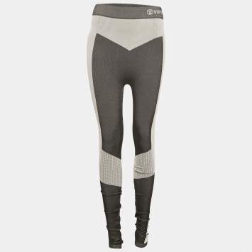 Louis Vuitton Grey Rib Knit Active Leggings S