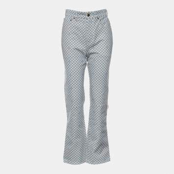 مملوكة مسبقًا Louis Vuitton Plaid Denim Pants