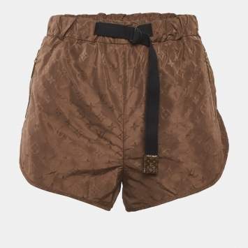 مملوكة مسبقًا Louis Vuitton Brown Monogram Synthetic Shorts S