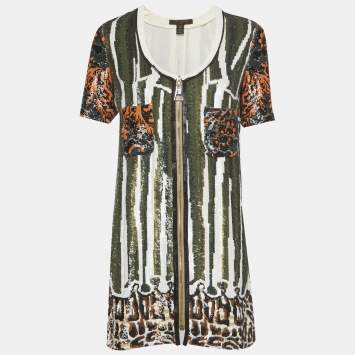 Pre Owned فستان لويس فيتون ميني ترتر ملون مقاس صغير (سمول)