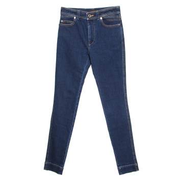 Pre Owned Louis Vuitton Indigo Dark Wash Denim Skinny Jeans S