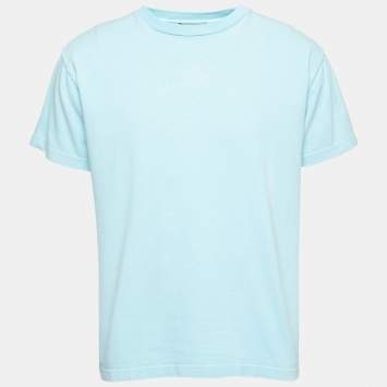 Pre Owned Louis Vuitton Light Blue Cotton Inside-Out T-Shirt S