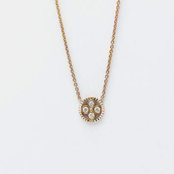 Louis Vuitton 18K Pink Gold Diamond Pandantif Blossom