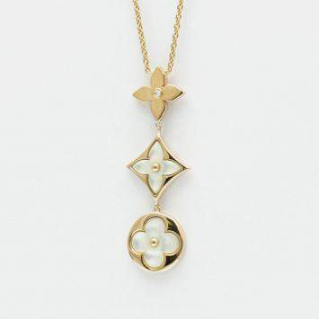 Louis Vuitton 18K Rose Gold Cravatt Blossom Necklace