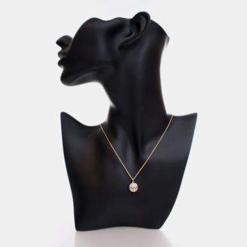 مملوكة مسبقًا Louis Vuitton 18K Yellow Gold Diamond Blossom Pendant Chain Necklace