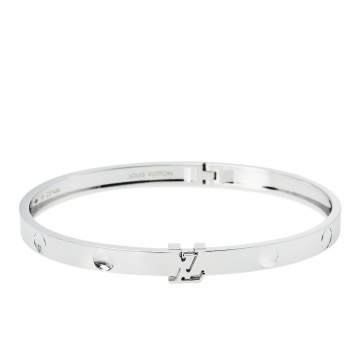Pre Owned Louis Vuitton Empreinte 18K White gold Bangle 18