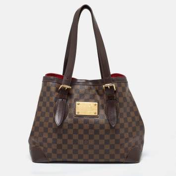 Pre Owned Louis Vuitton Damier Ebene Canvas Hampstead MM Bag