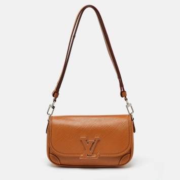 Pre Owned Louis Vuitton Honey Gold Epi Leather Buci Bag