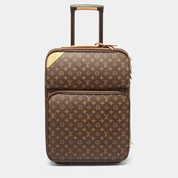 Pre Owned Louis Vuitton Monogram Canvas Business Pegase 55 Luggage