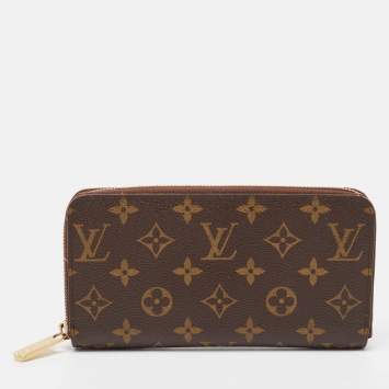 Pre Owned Louis Vuitton Monogram Canvas Zippy Wallet