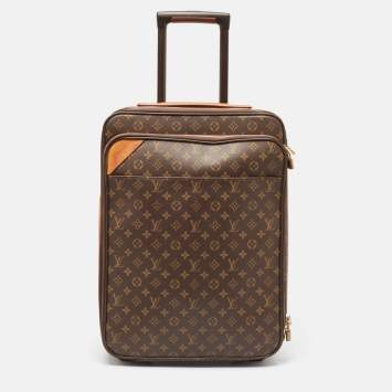 Pre Owned Louis Vuitton Monogram Canvas Business Pegase Legere 55 Luggage