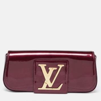 Pre Owned Louis Vuitton Rouge Fauviste Vernis Sobe Clutch
