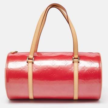 Pre Owned Louis Vuitton Framboise Monogram Vernis Papillon 30 Bag 