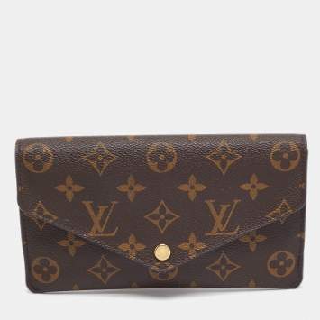 Pre Owned Louis Vuitton Monogram Canvas Sarah Wallet