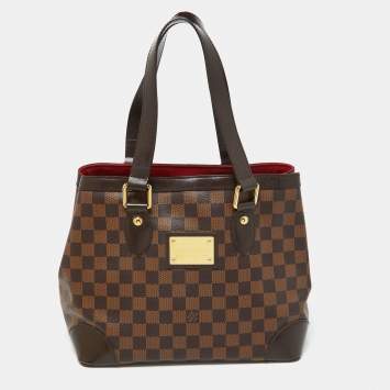 Pre Owned Louis Vuitton Damier Ebene Canvas Hampstead PM Bag