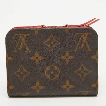 Pre Owned Louis Vuitton Monogram Canvas Fleuri Insolite Compact Wallet