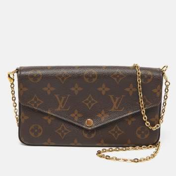 Pre Owned Louis Vuitton Monogram Canvas Felicie Pochette Bag