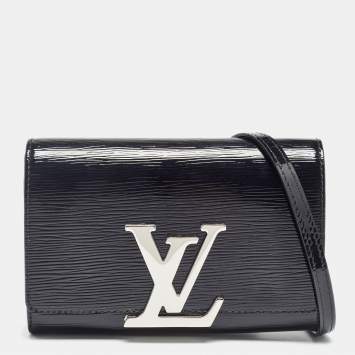 Pre Owned Louis Vuitton Black Electric Epi Leather Louise PM Bag 