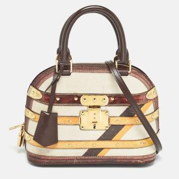 Pre Owned Louis Vuitton Transformed Canvas Time Trunk Alma BB Bag