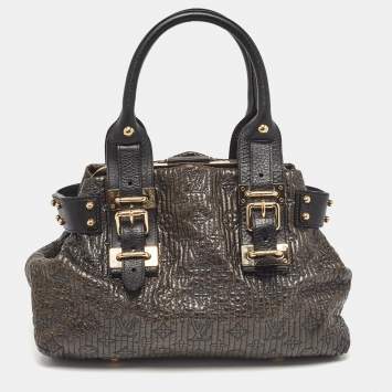 Pre Owned Louis Vuitton Black Monogram Motard Biker Bag