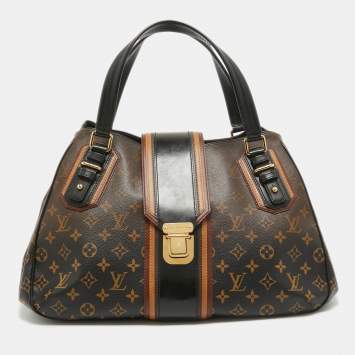 Pre Owned Louis Vuitton Noir Monogram Canvas Limited Edition Mirage Griet Bag