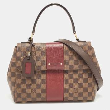 Pre Owned Louis Vuitton Bordeaux Damier Ebene Canvas Bond Street Bag