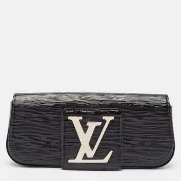 Pre Owned Louis Vuitton Black Electric Epi Leather Sobe Clutch