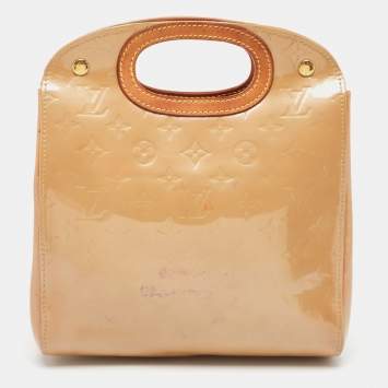 Pre Owned Louis Vuitton Noisette Monogram Vernis Maple Drive Bag