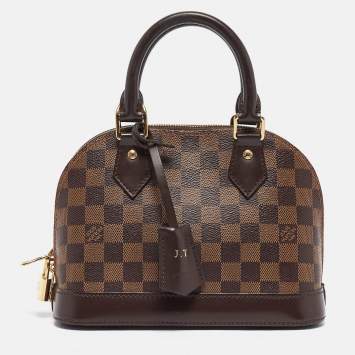 Pre Owned Louis Vuitton Damier Ebene Canvas Alma BB Bag