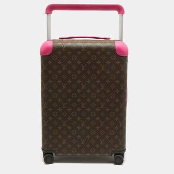 Pre Owned Louis Vuitton Fuchsia Monogram Canvas Horizon 55 Suitcase