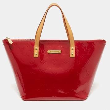 Pre Owned Louis Vuitton Pomme D’amour Monogram Vernis Bellevue PM Bag