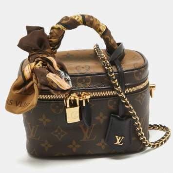Pre Owned Louis Vuitton Monogram Reverse Canvas Vanity PM Bag