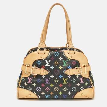Pre Owned Louis Vuitton Multicolor Coated Canvas Leather Satchel