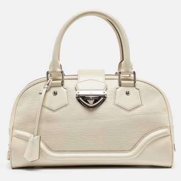 Pre Owned Louis Vuitton Ivory Epi Leather Montaigne GM Bag