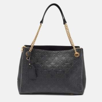Pre Owned Louis Vuitton Black Monogram Empreinte Leather Surene MM Bag