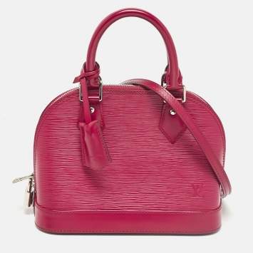 Pre Owned Louis Vuitton Fuchsia Epi Leather Alma BB Bag