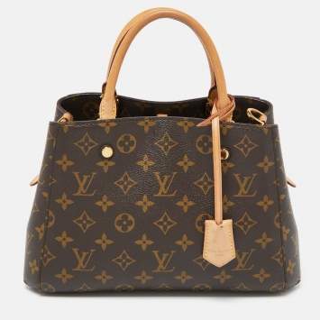 Pre Owned Louis Vuitton Monogram Canvas Montaigne BB Bag